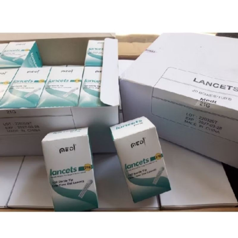 Jual blood lancet 21 g medilance isi 100 lancet bekam medilance jarum ...