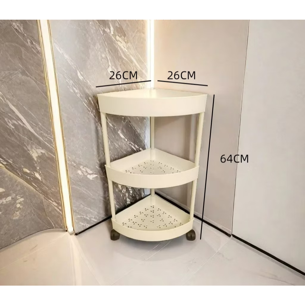 Jual Rak Sudut Roda Susun 3 Estetik Bahan Kuat Mudah Dirakit | Shopee ...