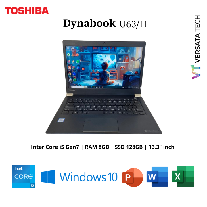 Jual Laptop Murah Toshiba Dynabook U63/H Core i5 Gen7 RAM 8GB SSD 256GB  Original | Shopee Indonesia