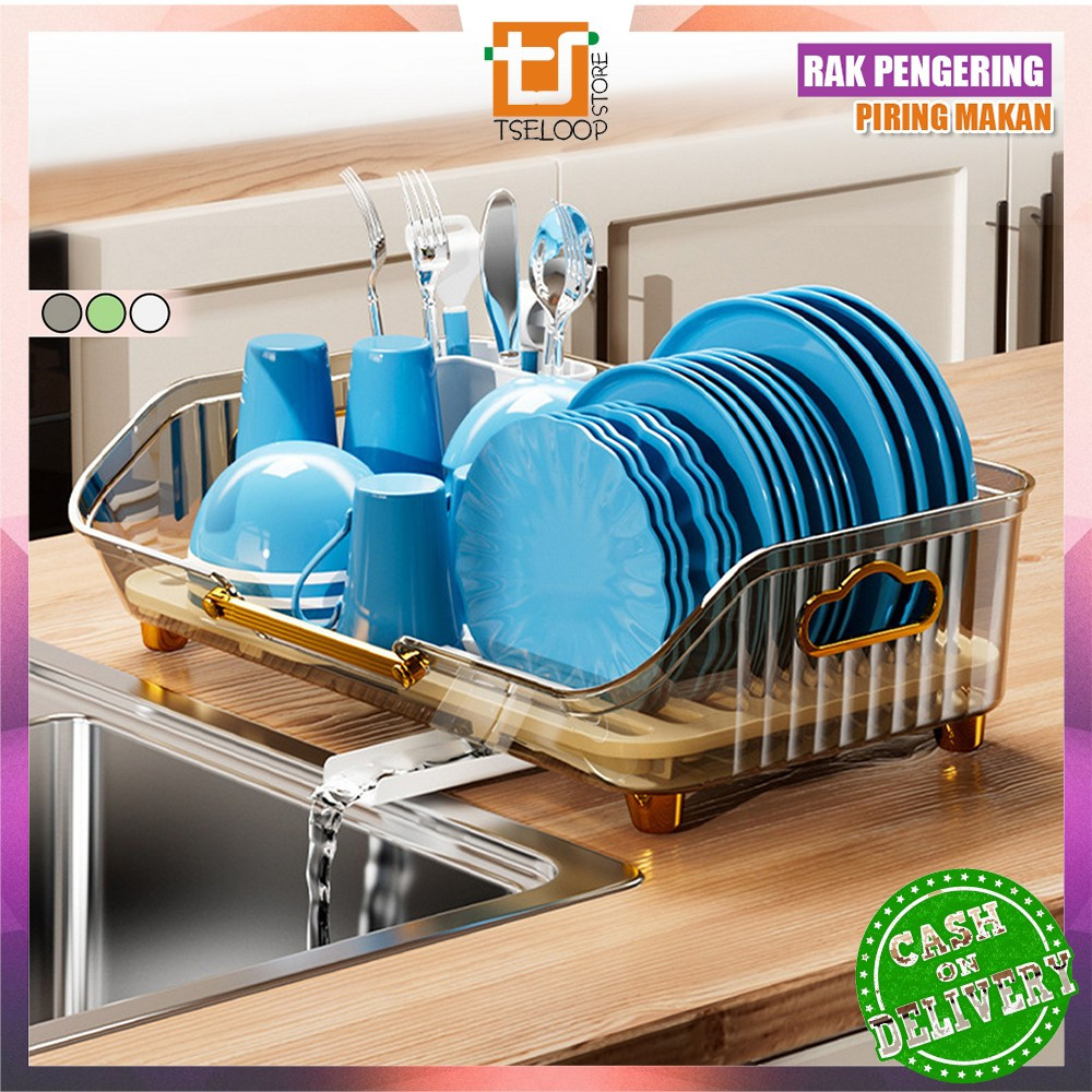 Jual OFM-C1079 Rak Pengering Piring Transparan Serbaguna Dish Drying ...