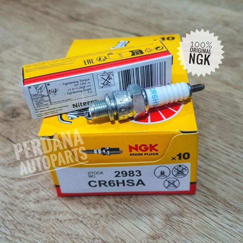 Jual Busi NGK CR6HSA / Platinum CR6HGP / Iridium CR6HIX Asli Original ...