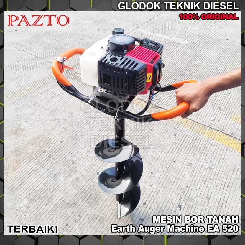 Jual Pazto Mesin Bor Tanah Biopori Earth Auger Drill Bit EA 520 + Mata ...