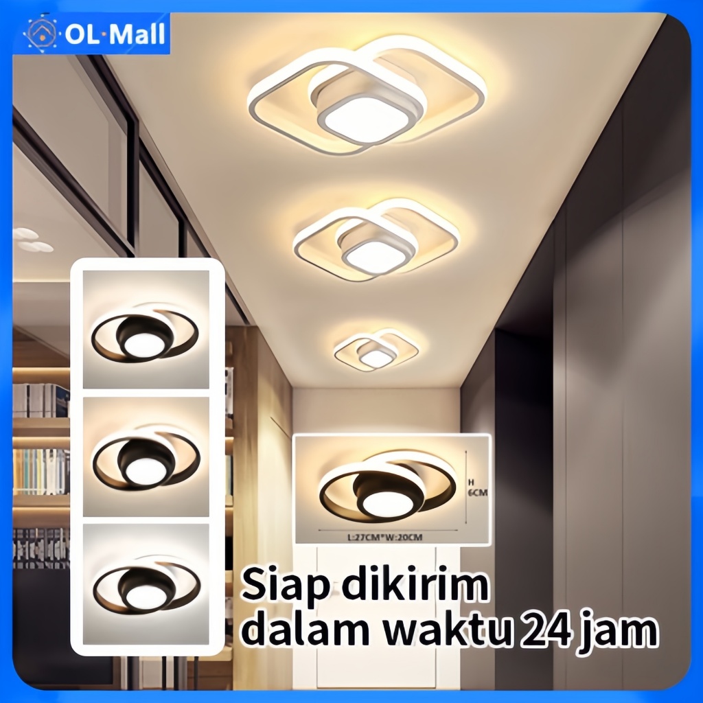 Jual 【READY COD】3 Warna Lampu Plafon LED Lampu Hias Rumah Ruang Tamu ...