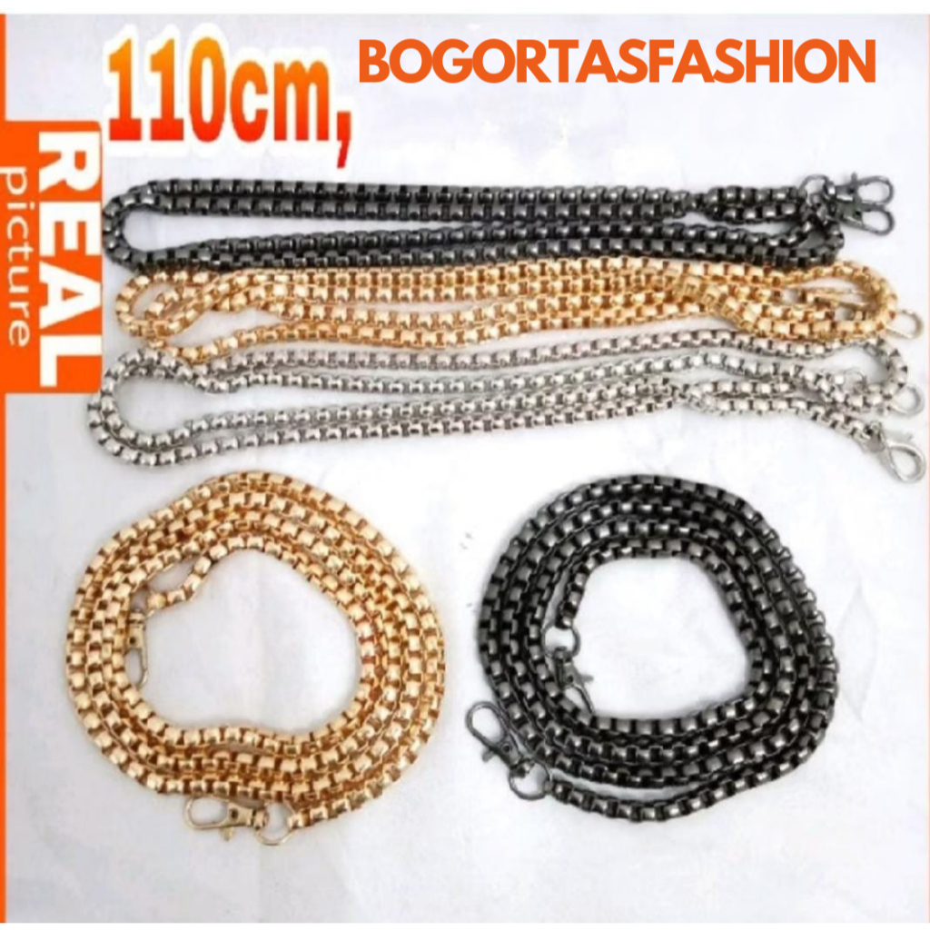 Jual TALI TAS RANTAI ULIR STRAP TAS SELEMPANG WANITA TALI RANTAI SUPER ...