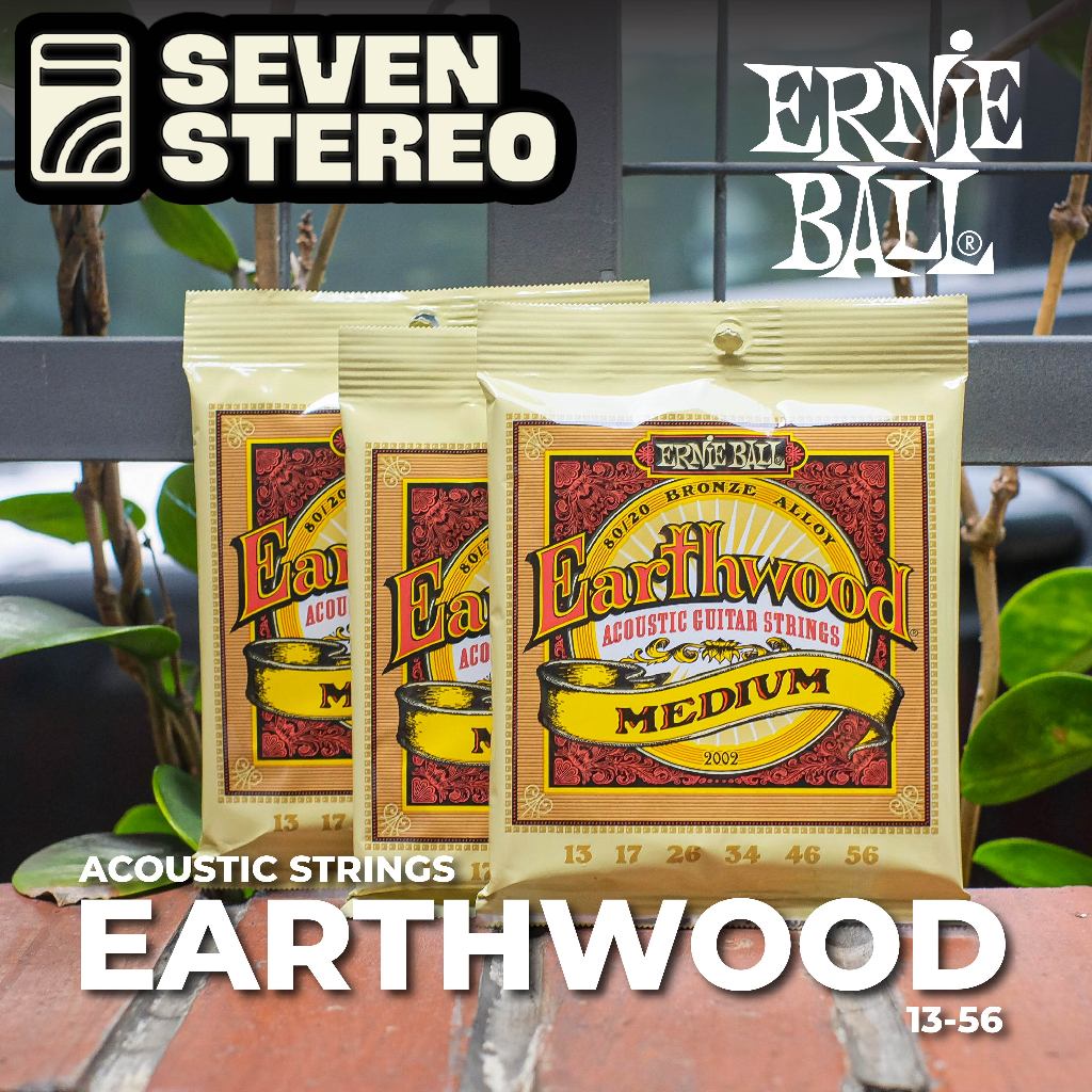 Jual Ernie Ball 2002 Earthwood Medium 13-56 Acoustic | Shopee Indonesia