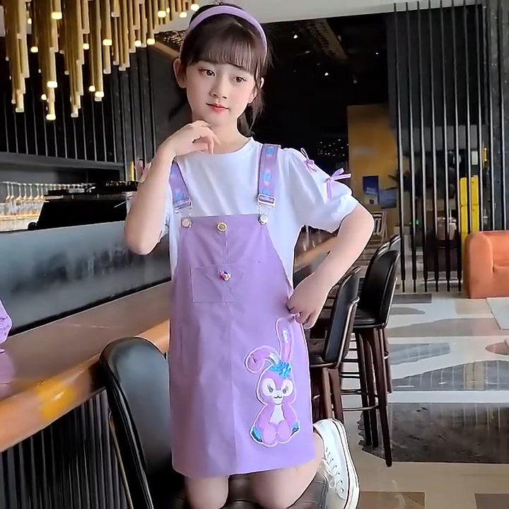 Jual [PRINCESS KESLI] 2-12 Tahun Overall Baju Kodok Skirt
