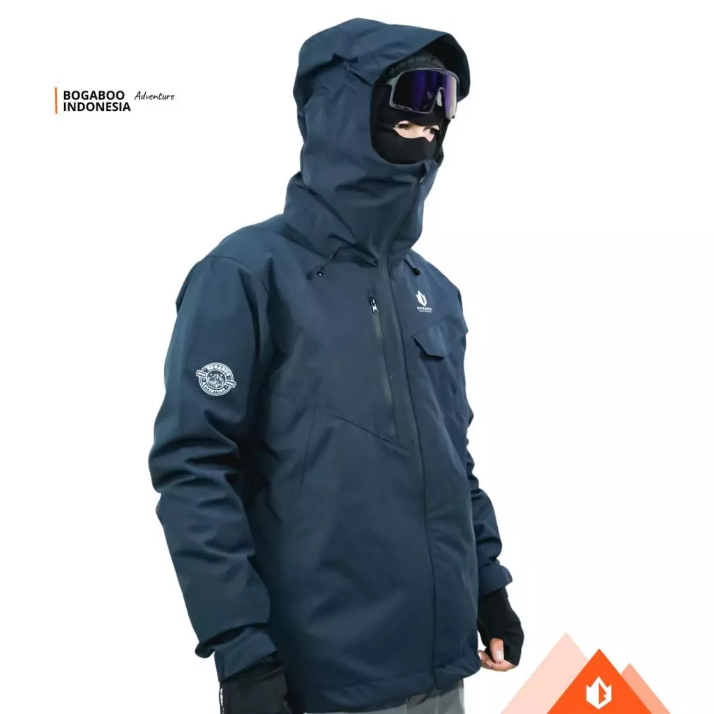 BOGABOO JACKET 3 LAYER SIGMA WATERPROOF Pria Wanita - JAKET GUNUNG Gorpcore - Jaket Anti Air dan windproof