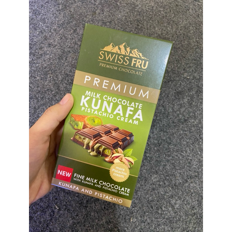 Jual Swiss Fru Chocolate Kunafa Pistachio Cream/Coklat Dubai Viral ...