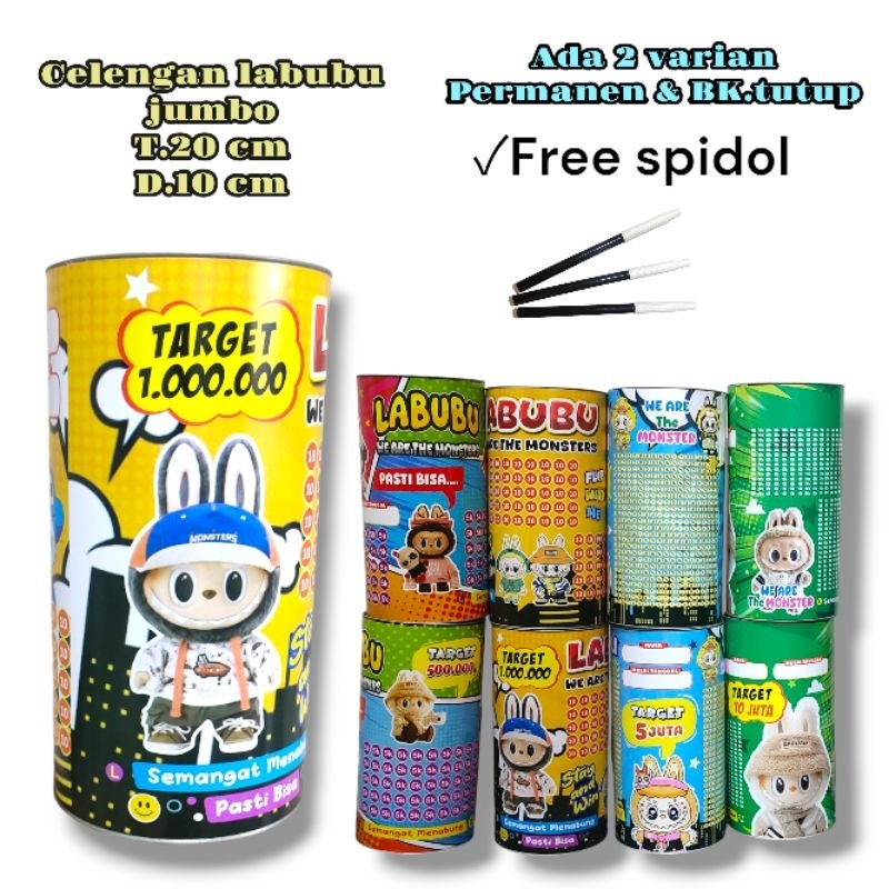 Jual CELENGAN TARGET LABUBU VIRAL JUMBO FREE SPIDOL TERMURAH | Shopee ...