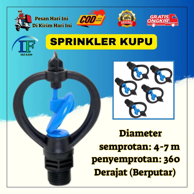 SPRINKLER PERTANIAN SPRINKLER TAMAN BUTTERFLY IRIGASI 360 Drajat INNFARM