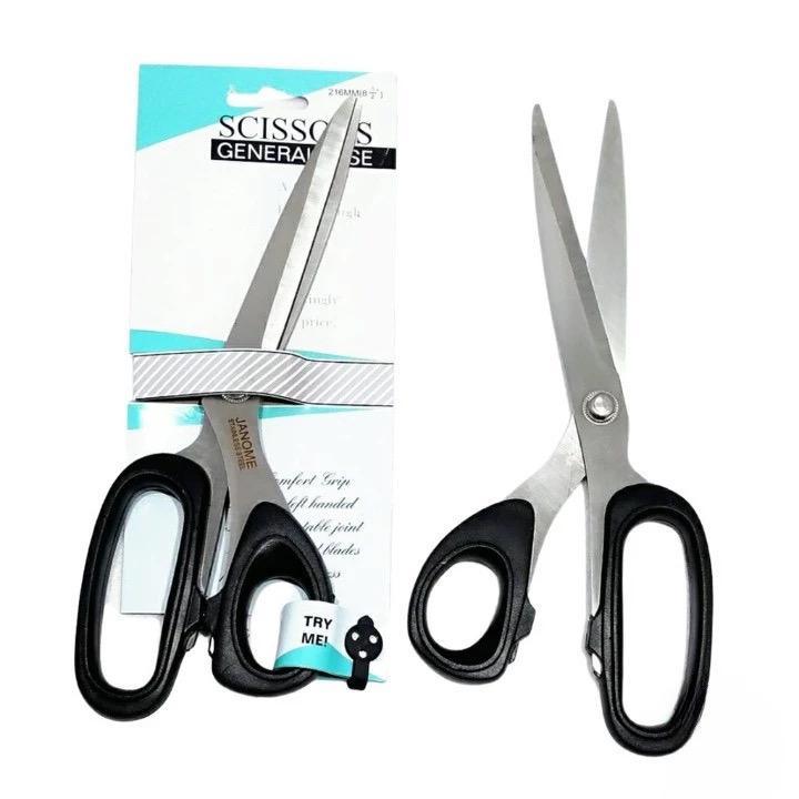 Jual JANOME Gunting Bahan Kain Size 216mm Stainless Steel 8 1/2 Inch ...