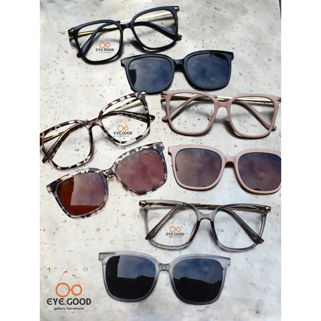 Jual Frame Kacamata KLIP ON GAZELLE - Bisa REQUEST Minus Plus Cylinder ...