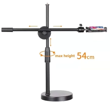 KUKE Overhead Tripod Armstand Phone Holder Universal Stand Meja Live Streaming Vlog Konten