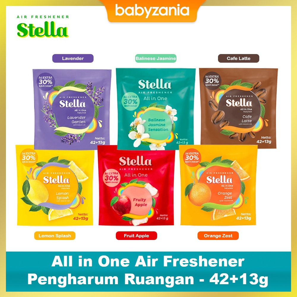 Jual Stella All in One Air Freshener Pengharum Ruangan Pouch - 42+13 gr ...