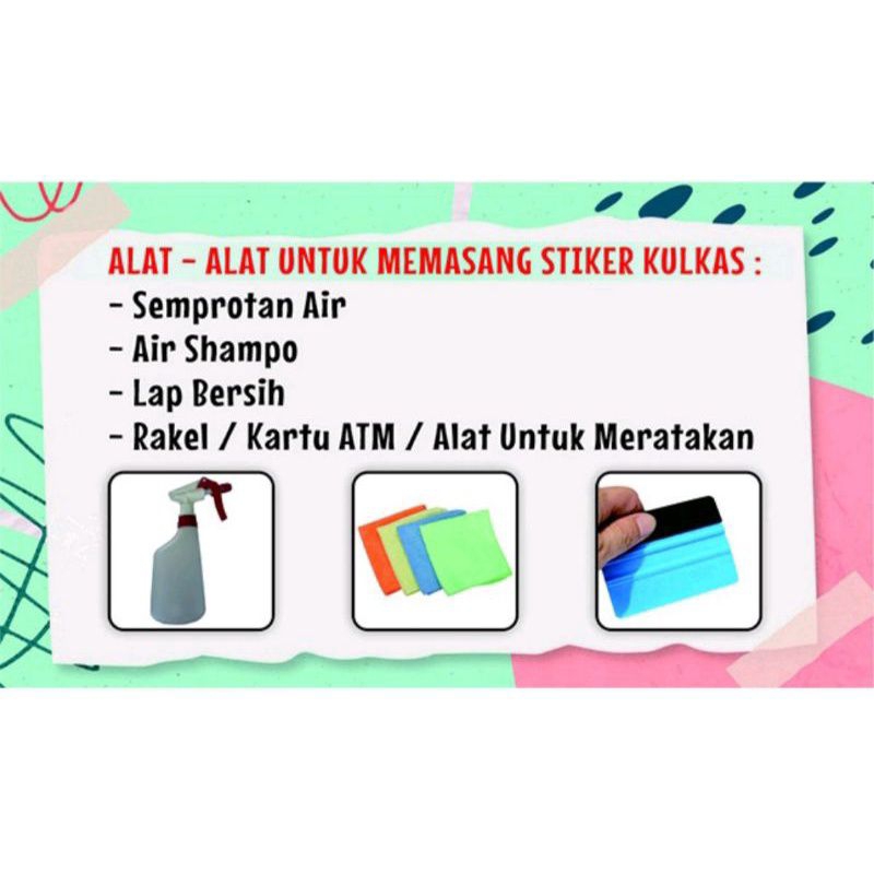 Jual WALLPAPER STIKER RAK PIRING UNTUK UKURAN 6 PINTU SAMA RATA ...