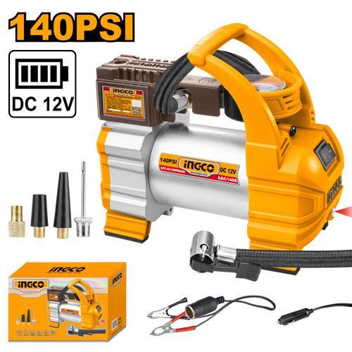 Jual Mini Air Compressor (DC 12V) INGCO AAC1408 - Pompa Kompresor Ban ...