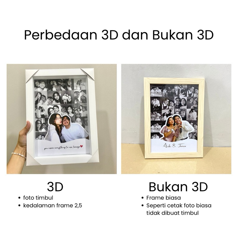 Jual Couple Gift V.2 Gya.Gift KADO ULANG TAHUN | KADO WEDDING 3D Frame ...