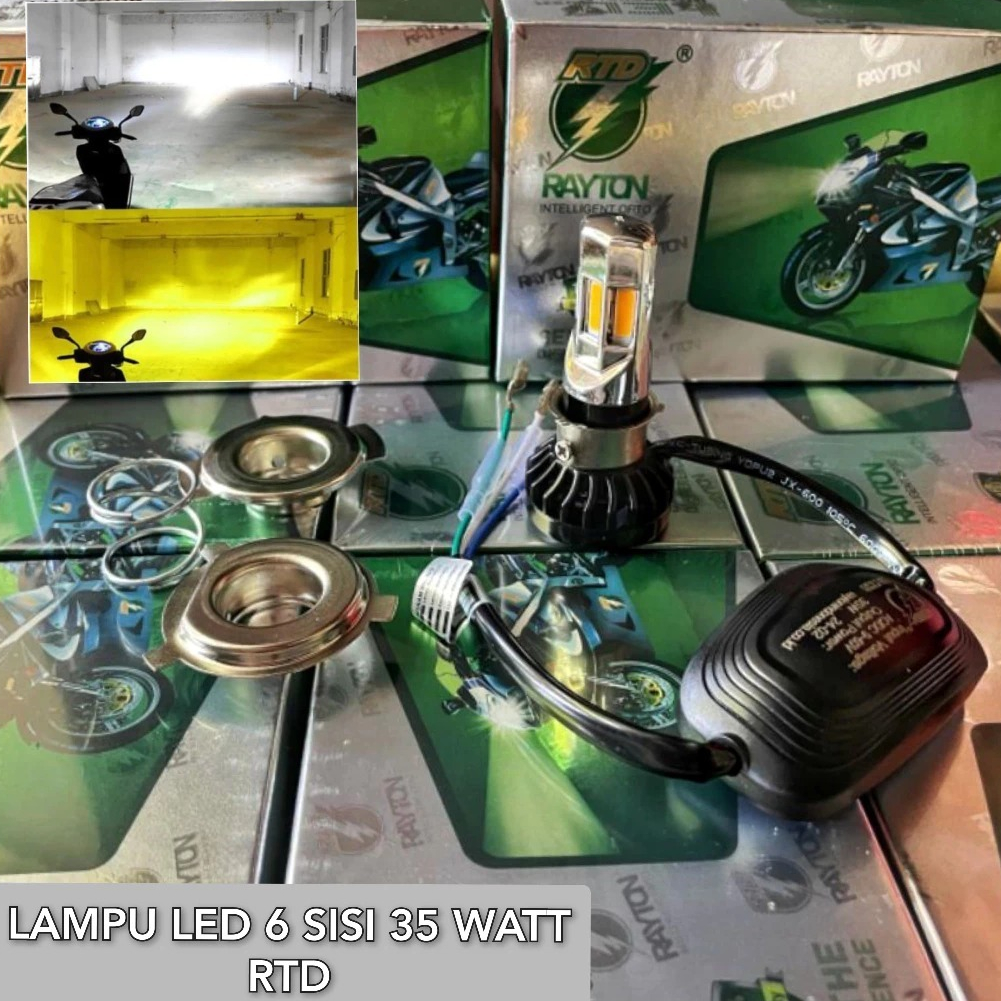 Jual Lampu RTD 6 Sisi 3 Sisi lampu LED RTD M02E 100% Ori RTD DC H6 H4 ...