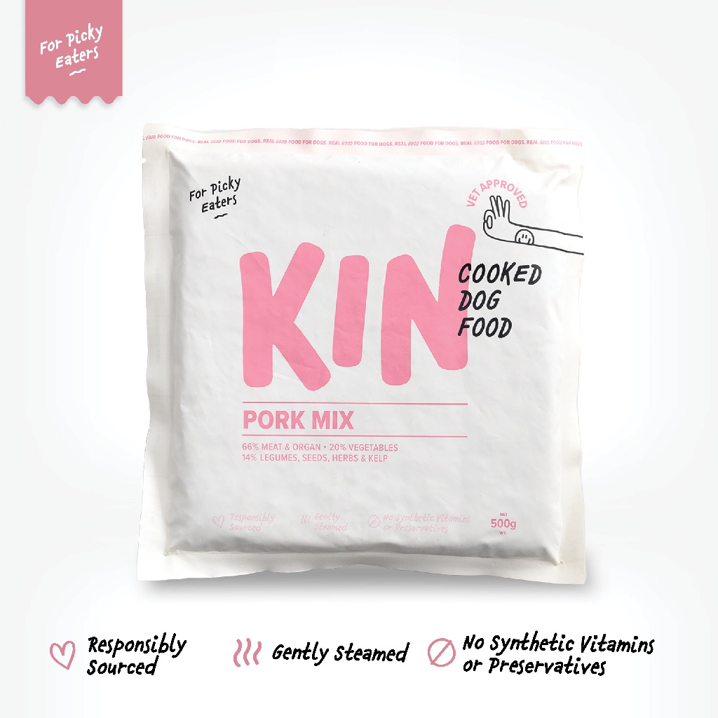 Jual KIN DOG FOOD Pork Mixer 500g (Cooked) | Shopee Indonesia