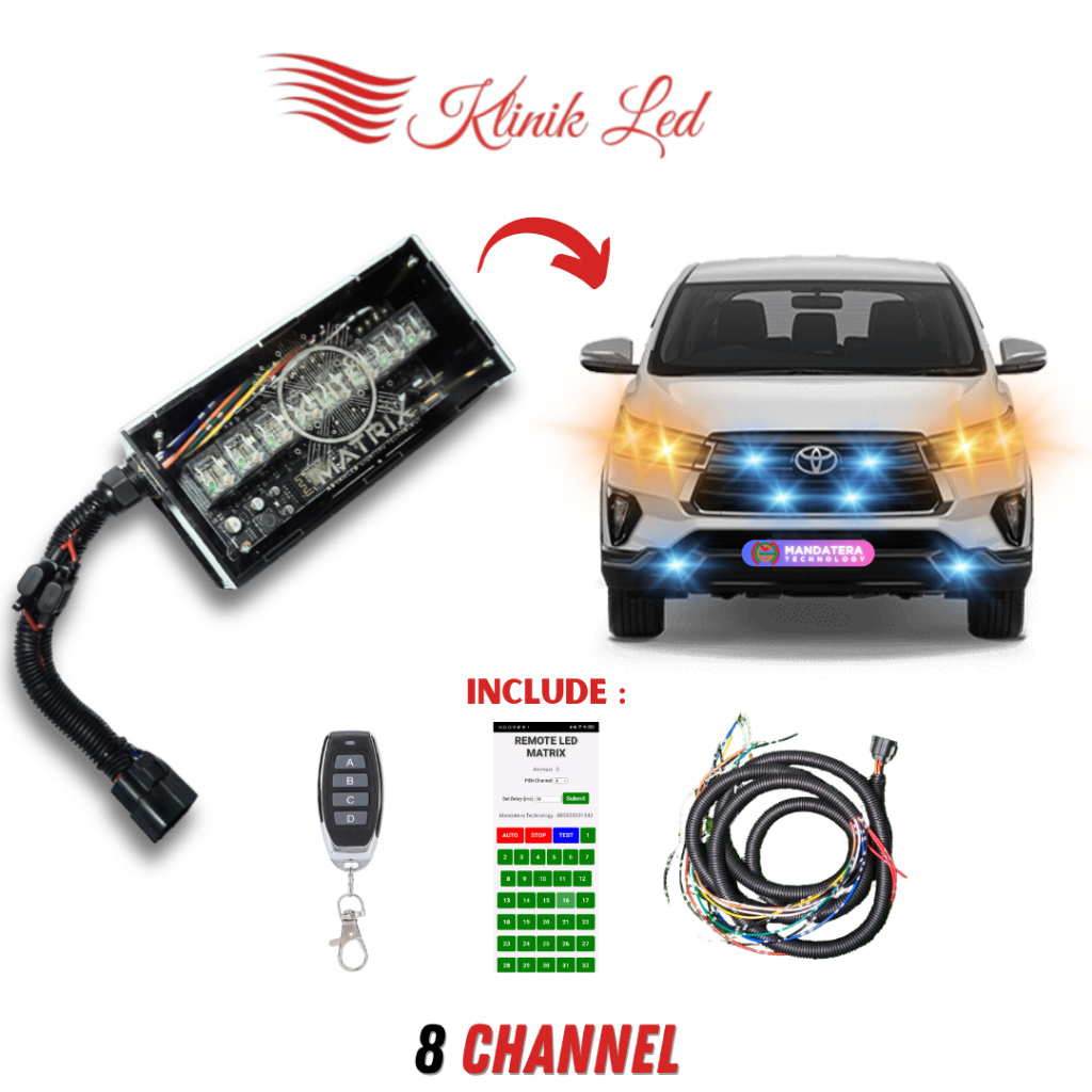 Jual MODUL RELAY MATRIX LAMPU TEMBAK PROJIE MATRIX 12V PNP - Kendali ...