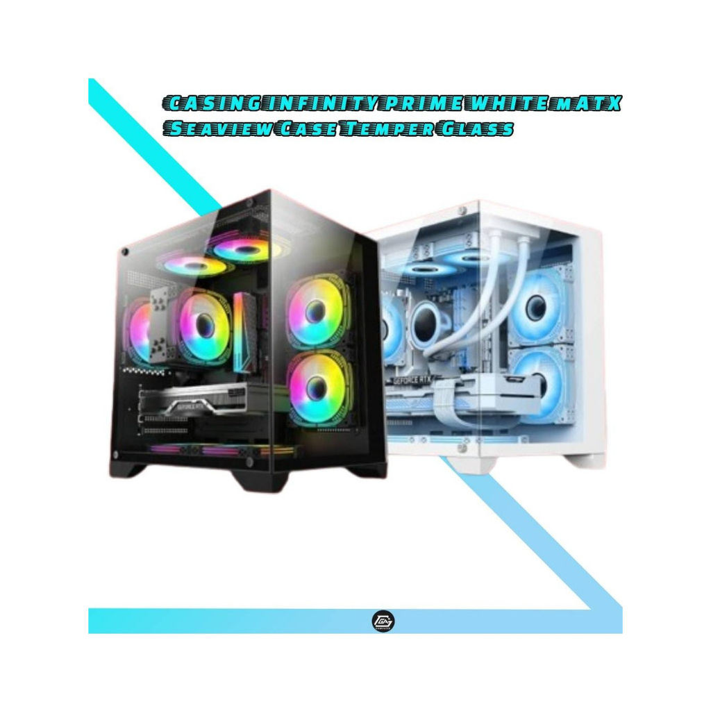 Jual CASE CASING INFINITY PRIME + 3 FAN RGB BLACK WHITE | Shopee Indonesia