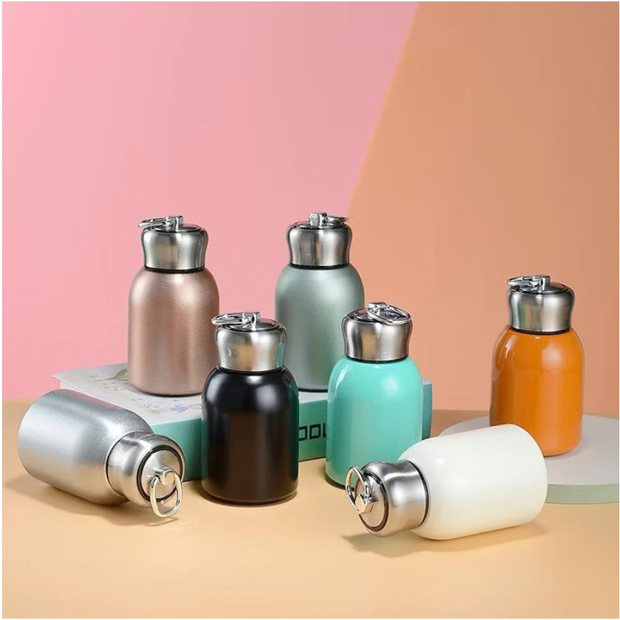 Jual Botol Minum Termos 280ML Mini Tahan Panas dan Dingin Thermos Gemoy ...
