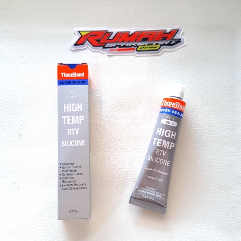 Jual LEM PAKING GASKET THREEBOND GREY HIGH TEMP RTV SILICONE 30GR ...