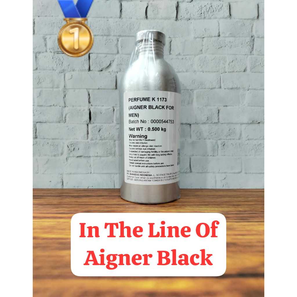 Jual AIGNER BLACK FOR MEN (K 1173) BY KEVA KEMASAN SEGEL KALENG 500 ...