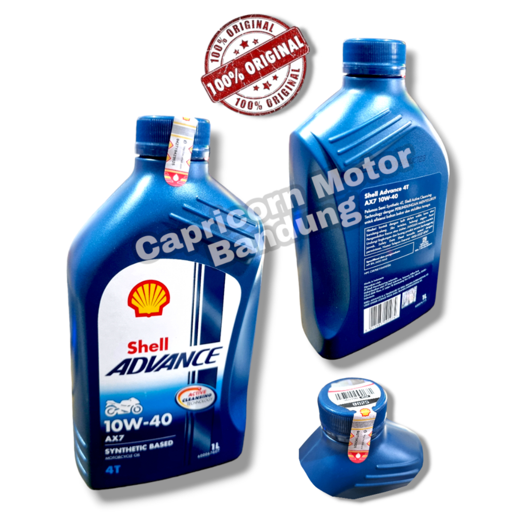 Jual SHELL ADVANCE 4T AX7 SEMI SYNTHETIC SAE 10W 40 API SN JASO MA2 AX ...
