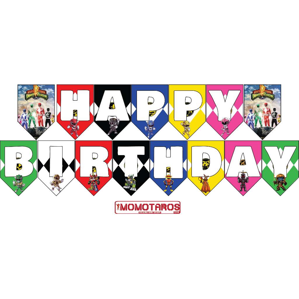 Jual Banner HBD Power ranger mighty morphin | Shopee Indonesia