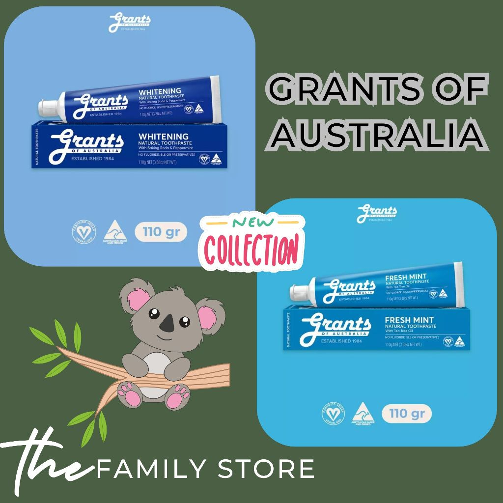 Jual GRANTS OF AUSTRALIA TOOTHPASTE 110GR/ GRANTS Natural Toothpaste ...