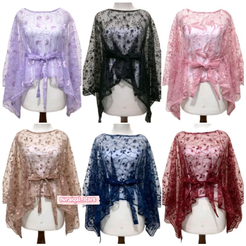 Jual OUTER CAPE TILE TALI PREMIUM BRUKAT KONDANGAN BAJU PESTA KEBAYA ...