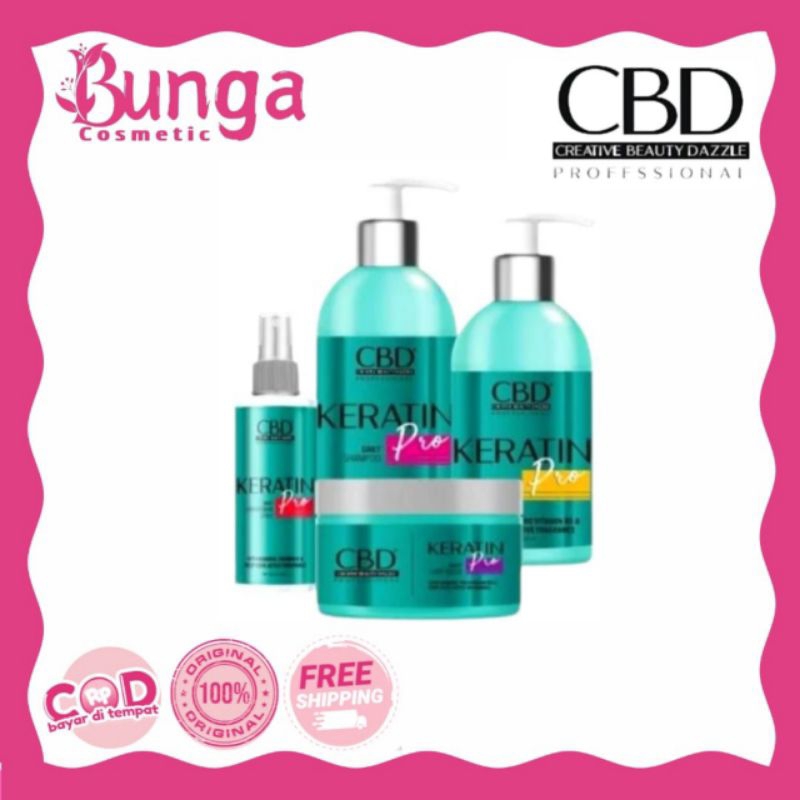 Jual CBD PROFESSIONAL Paket Hemat Hair Treatment Keratin PRO Daily Set ...