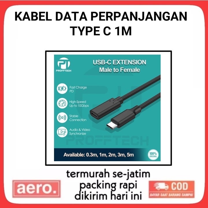 Jual Kabel Extension USB TypeC 3.1 Male to Female 1m Shopee Indonesia