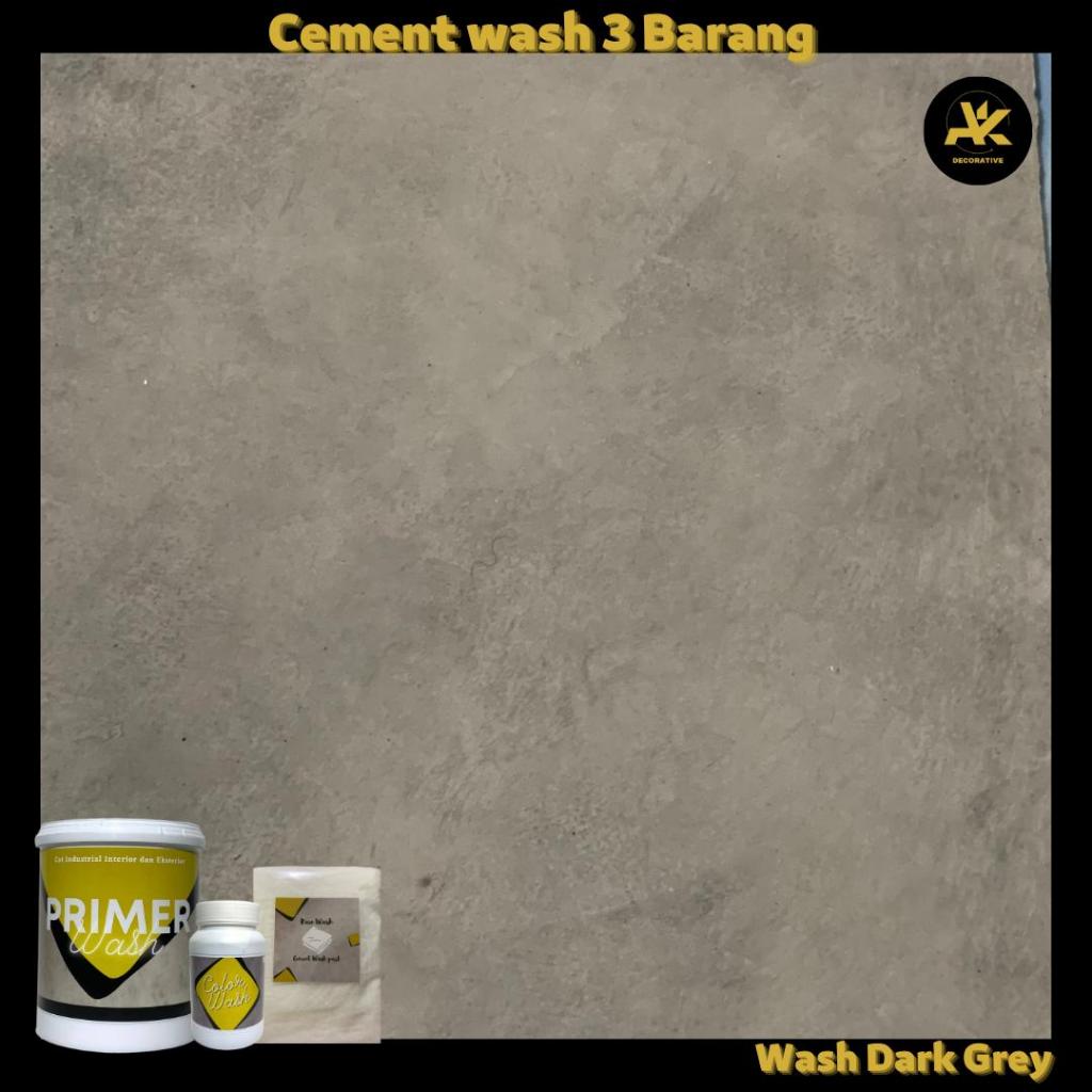 Jual Paket Cat Cement Wash - Semen Ekspos Dark Grey | Shopee Indonesia