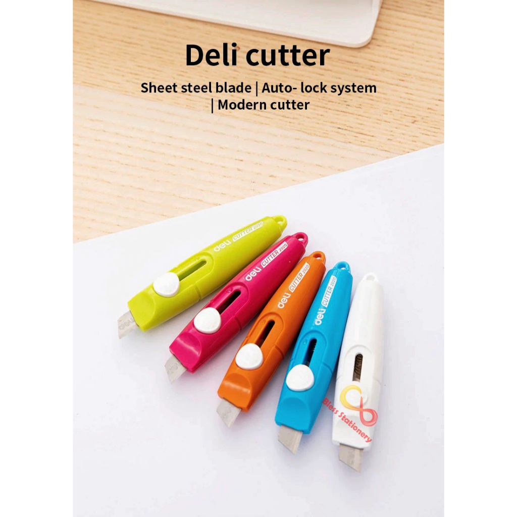 Jual Cutter kecil DELI Cutter mini Cutter portable cuter traveling size ...