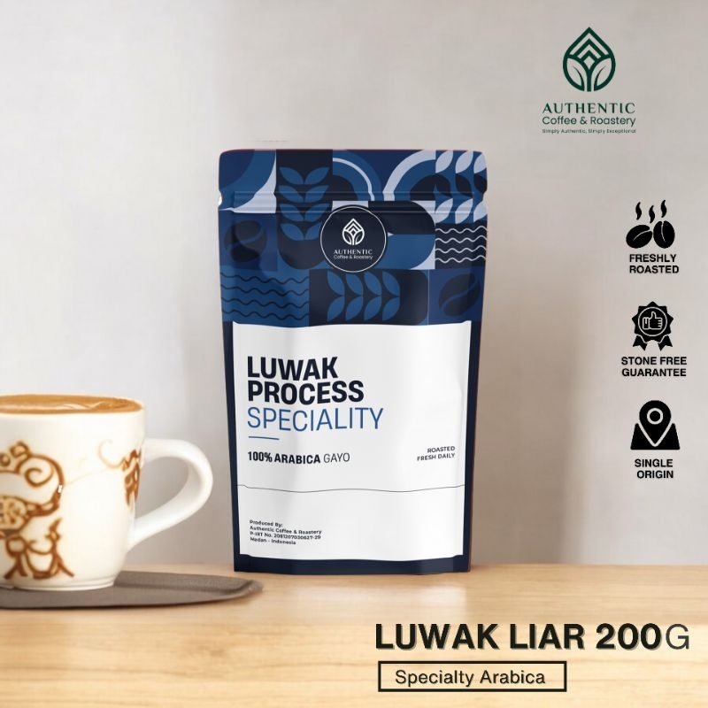 Jual Kopi Arabika Luwak Liar 200gr Authentic Coffee & Roastery