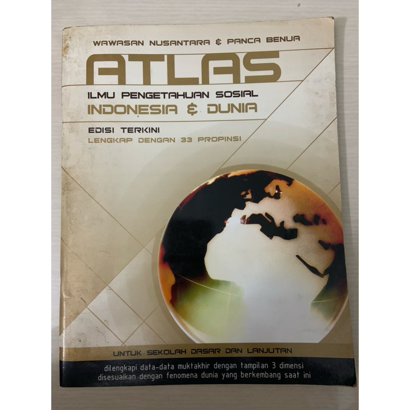 Jual Buku Atlas Indonesia dan Dunia (edisi 38 Provinsi di Indonesia ...