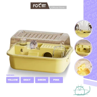 FOCAT Kandang Hamster / Rumah Hamster Sugar Glider F18 Hamster Cage Portable