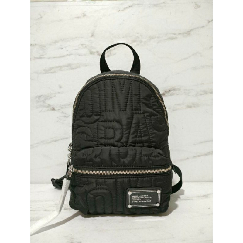 Jual MJ Backpack Small Quilted Nylon Black | Shopee Indonesia