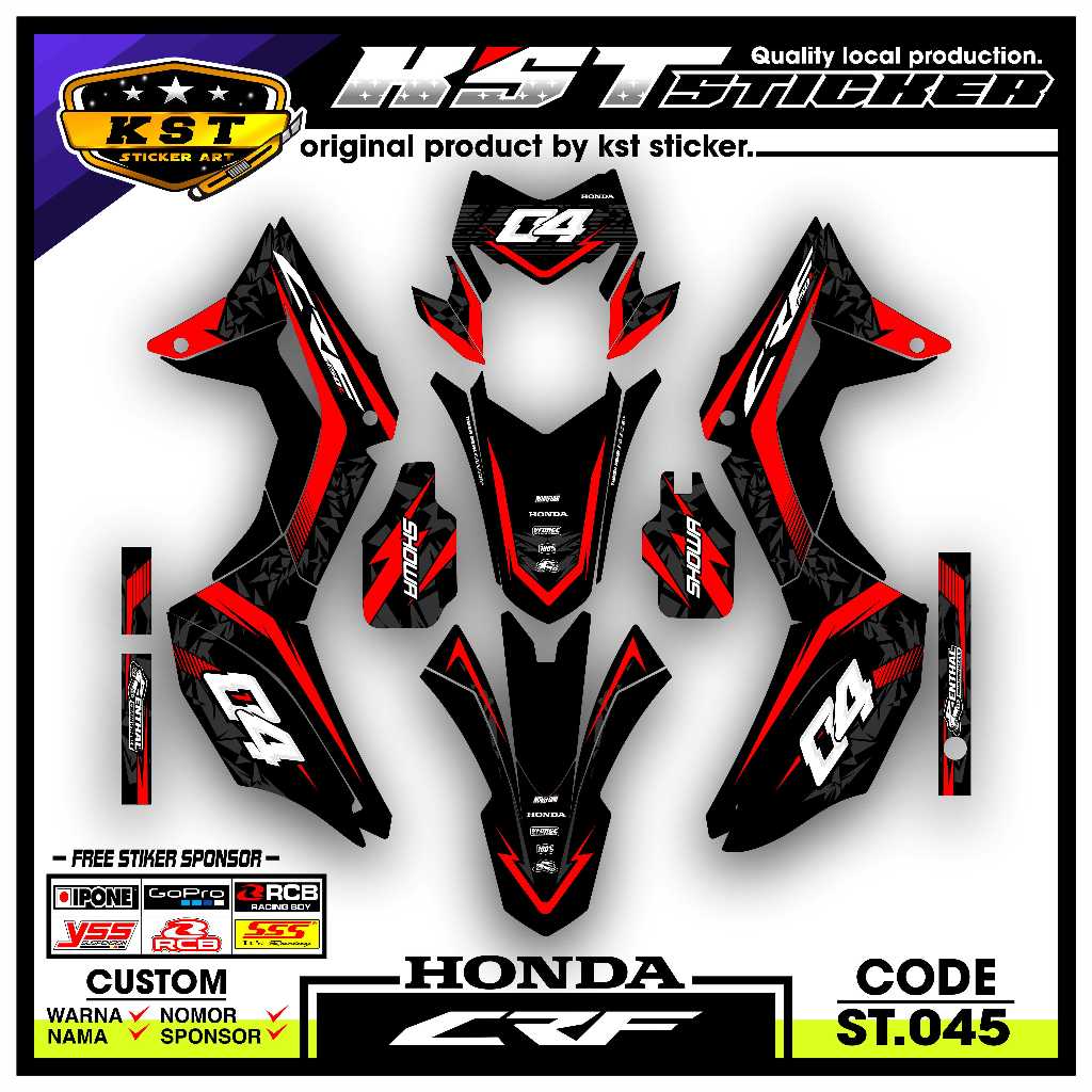 Jual Decal Sticker CRF 150 L Sticker Fullbody-Dekal stiker CRF 150 L ...