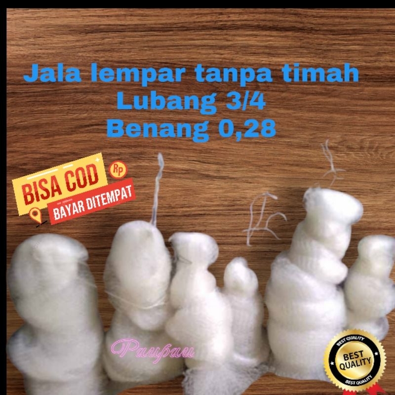 Jual jala lempar tanpa timah murah / jala lempar tanpa pemberat murah ...
