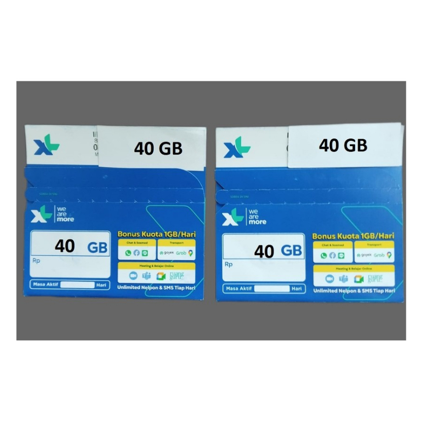 Jual Kartu Paket XL Kuota 40 GB Dengan Masa Tunggu Desember 2025 ...