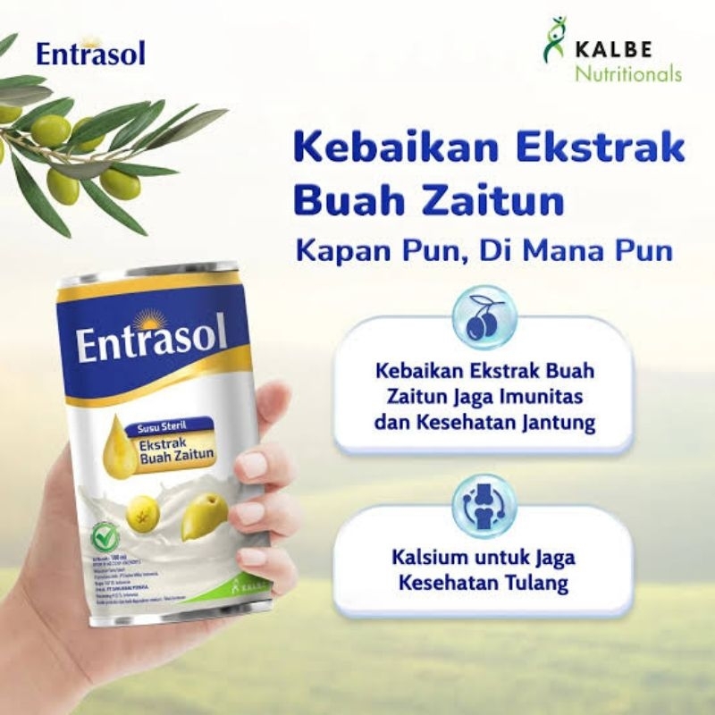 Jual Entrasol Can Susu Steril Entrasol Kemasan Kaleng 180 Ml | Shopee ...