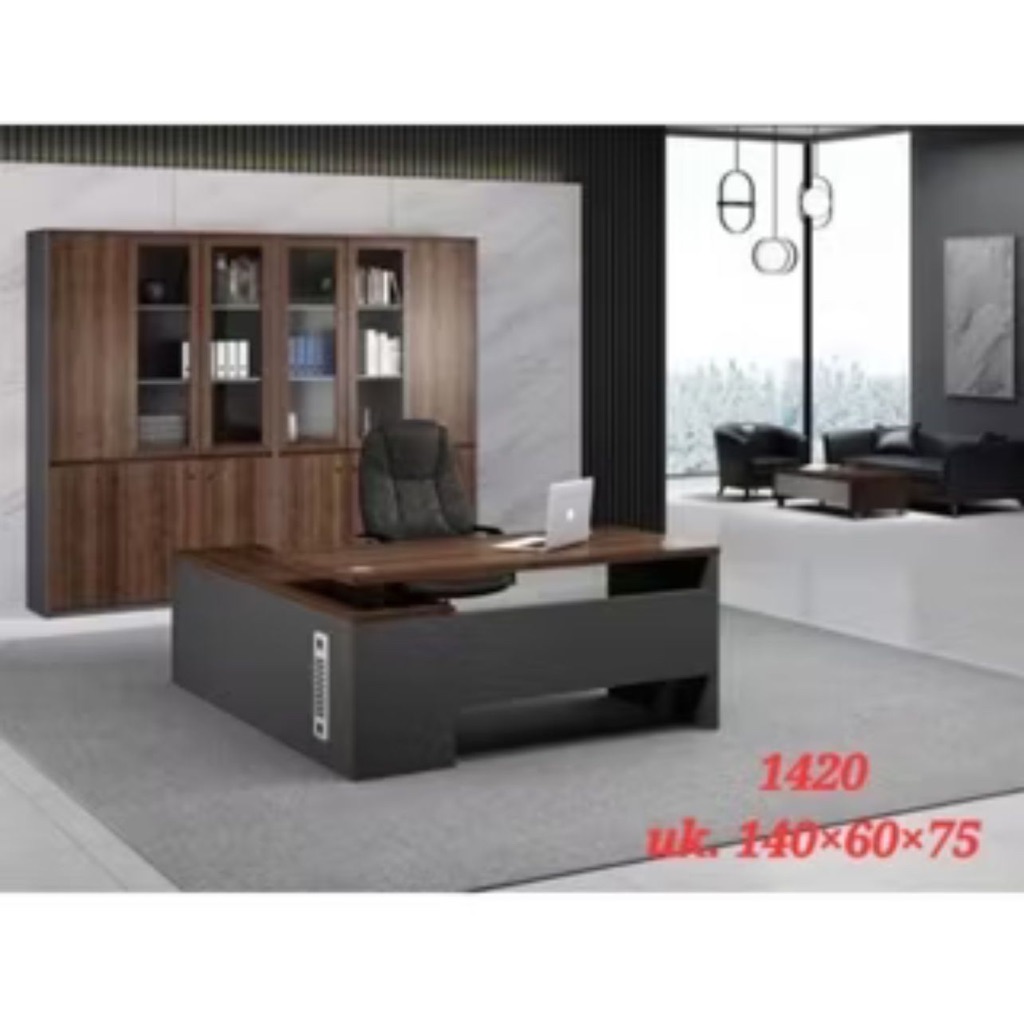 Jual Meja Direktur Minimalis / Meja Manager Modern / Meja Kantor L ...