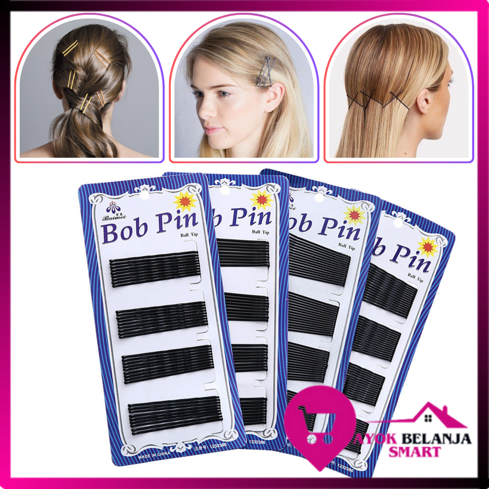 Jual ABS Jepit Lidi Rambut Hair Pin Klip Penata Rambut Bob Pin Jepitan ...