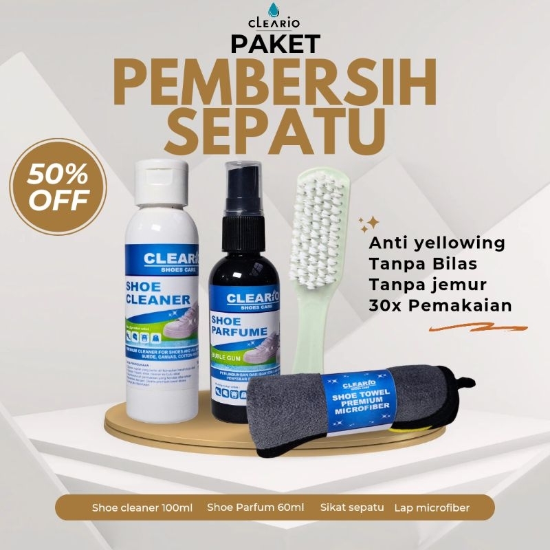 Jual Paket Pembersih Sepatu Shoes Cleaner Parfum Sepatu Sabun Cuci ...