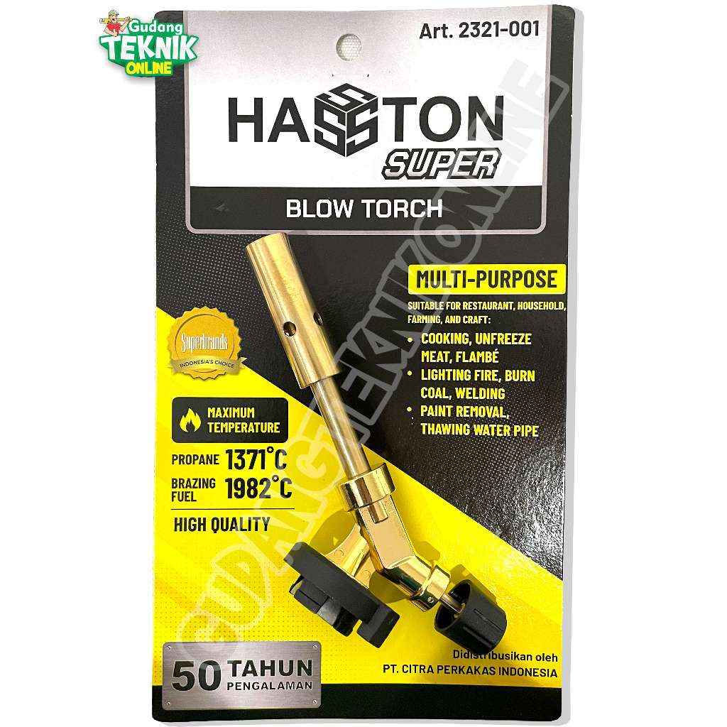 Jual Kepala Gas Torch HASSTON 2321-001 / Blender Bakar Blow Torch Gas ...