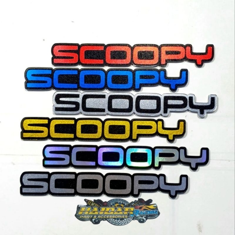 Jual Emblem scoopy 3D badge logo honda scoopy emblem | Shopee Indonesia