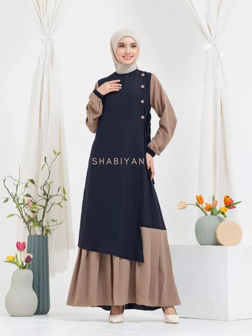 Detail Gamis Shabiyan 391 Wollycrape
